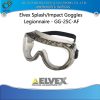 ELVEX LEGIONNAIRE SPLASKIMPACK GOGGLE CLEAR AF PC LENS WIDE ADJUSTABLE STRAP PN GG-25C-AF-AS
