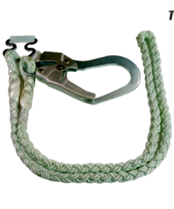เชือกช่วยชีวิต ตะขอใหญ่ Replaceable Lanyard TOYO NO.AGH D-5C Zinc Coating Large Hook 1420mm