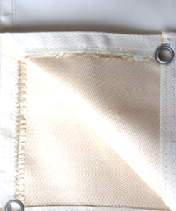 ผ้าใบกันสะเก็ดไฟ เคลือบซิลิกา : ซิลิโคน