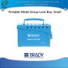 BRADY Portable Metal Group Lock Box, Small