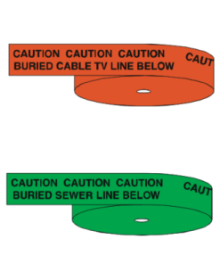 Color of Underground warning tape 1
