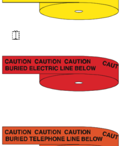 Color of Underground warning tape 2