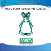 MSA V-FORM, Steel Hardware, Back & Chest D-Ring Qwik-Fit Leg Buckles P/N 10205337 1