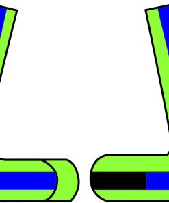 เสื้อสะท้อนแสง ตัวH เขียวมะนาว แทบน้ำเงิน ผู้ผูกมัด